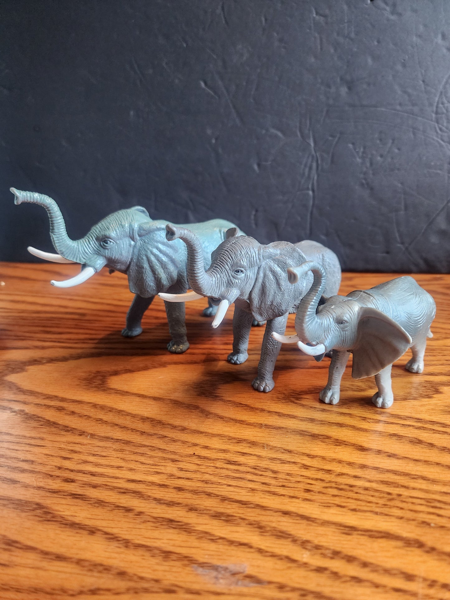 Elephant Family, Set of 3, Very Educational, Realistic Figure, Lifelike, Replica, Toy, Kids, Gift