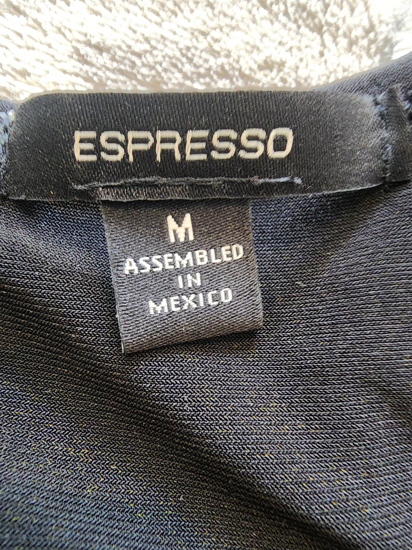 Espesso Women's Sleeveless Jumpsuit Pants Black with Gold Zipper Size M