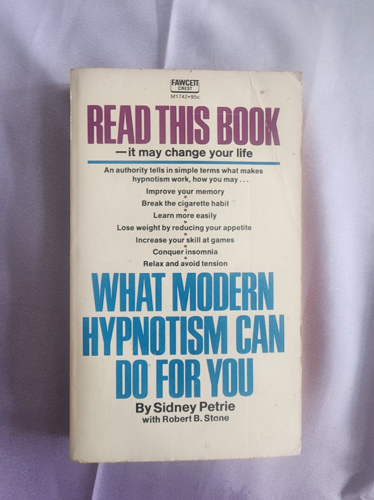 What Modern Hypnotism Can Do For You by Sidney Petrie (1972, Paperback) VTG