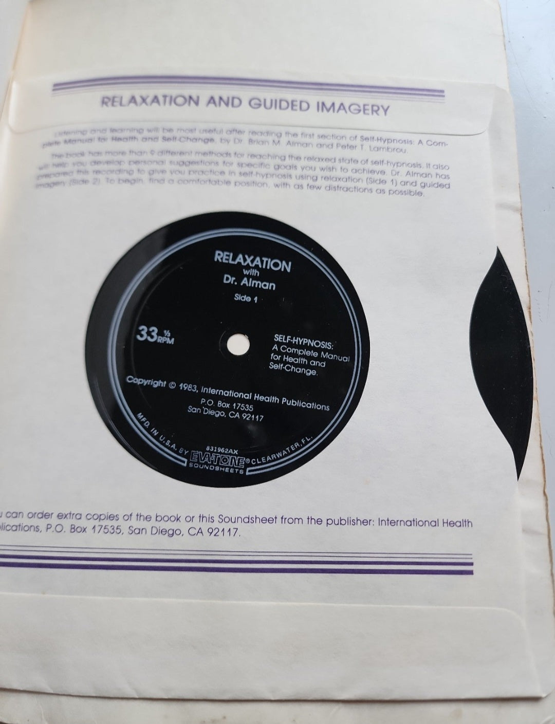 Self-Hypnosis: The Complete Manual for Health and Self-Change by Brian Altman