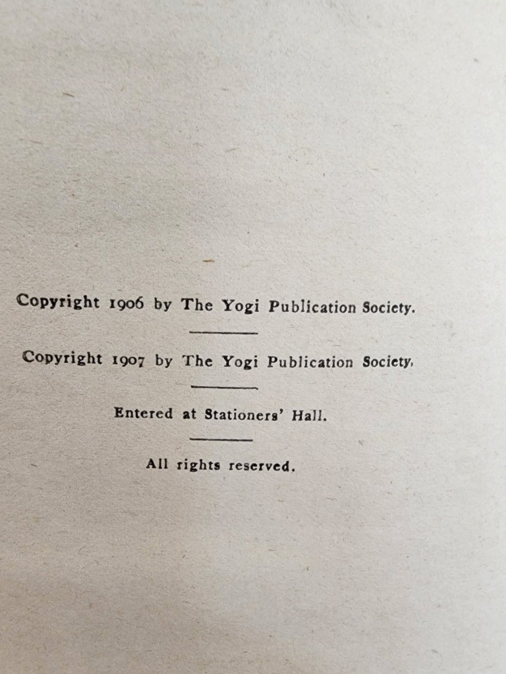 A Series of Lessons in Gnani Yoga (The Yoga of Wisdom), Year 1907