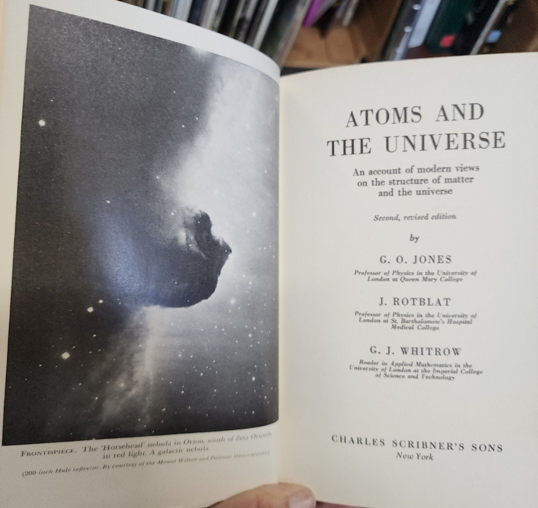 2 Science Books Atoms of the Universe & Cult of the Atom HB Books