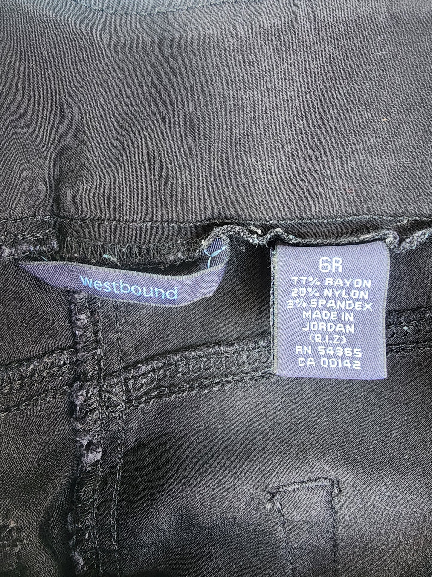 Women's Black Stretch Pants by Westbound size 6