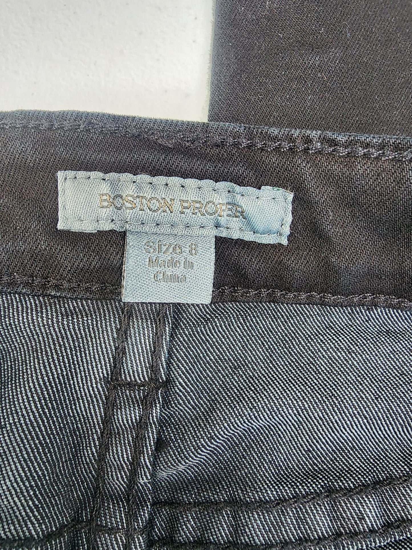 Women's Black Jeans with embellished studs on front by Boston Proper size 8.