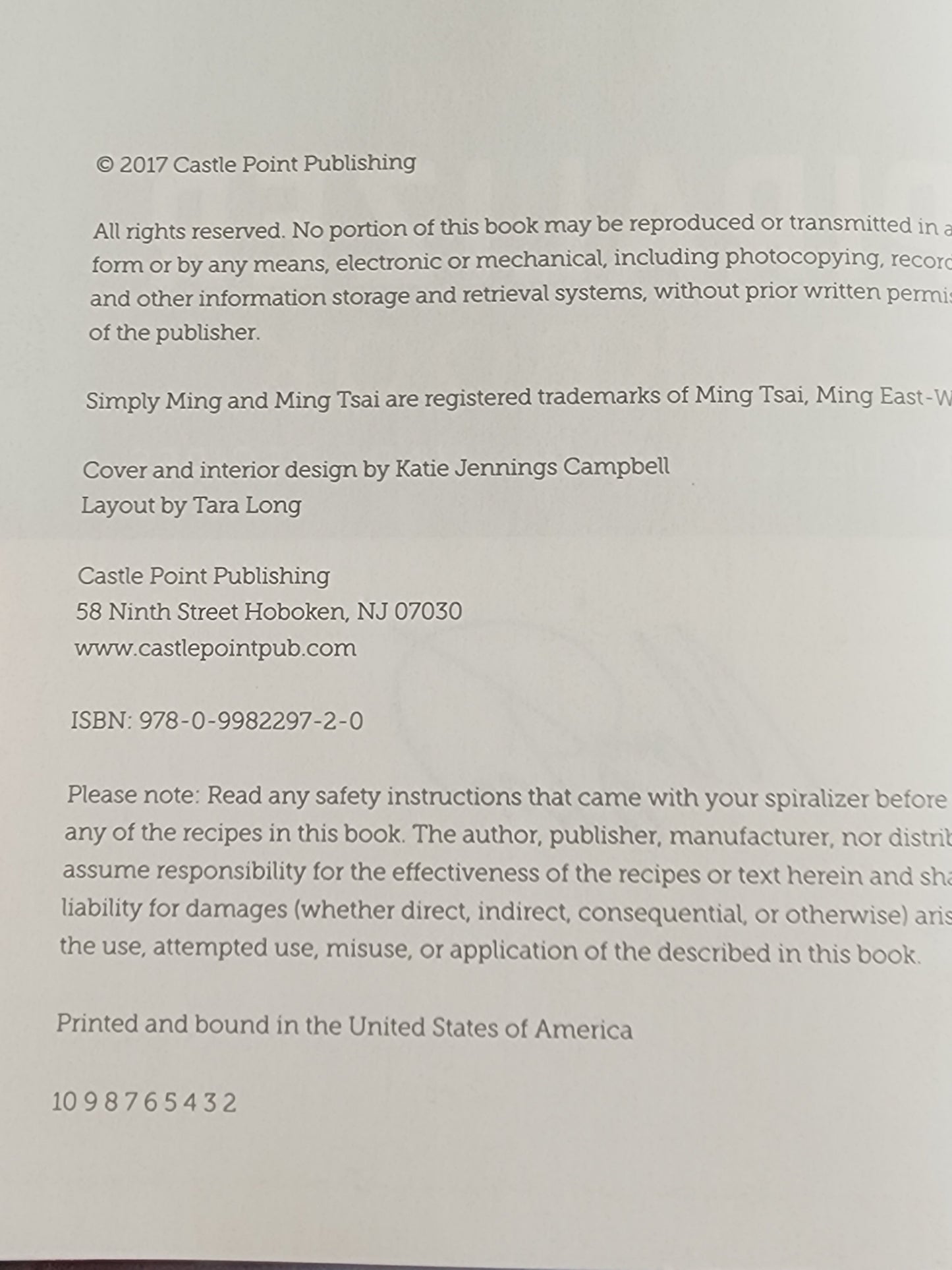 Simply Ming Quick and Healthy Spiralizer Cookbook homemade recipes