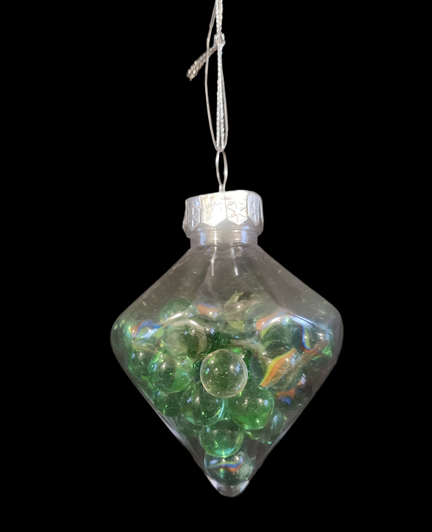 Nostalgic Vintage Marble-Filled Christmas Ornament
