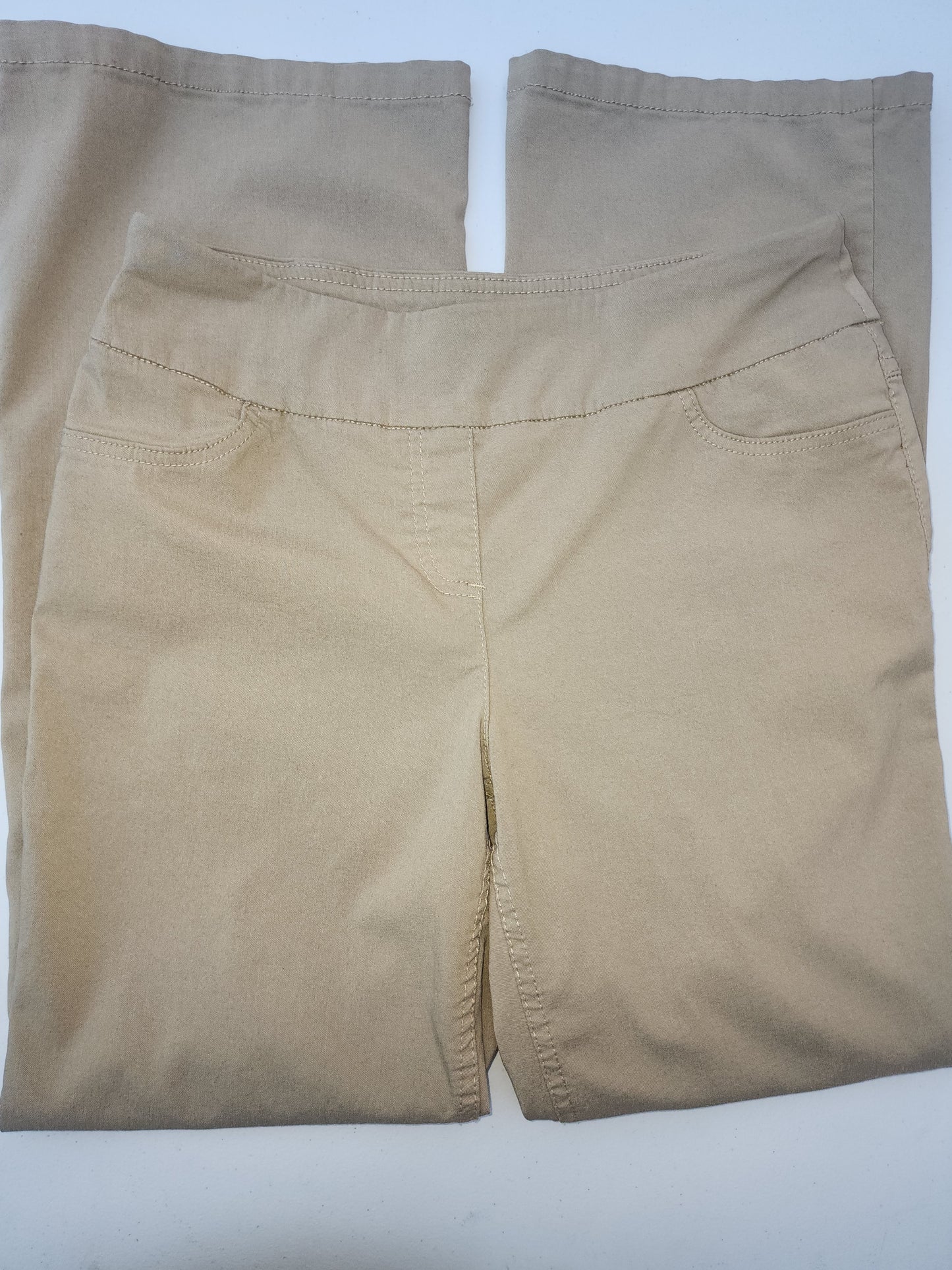 Women's Tan Stretch Pants by Westbound 10 short