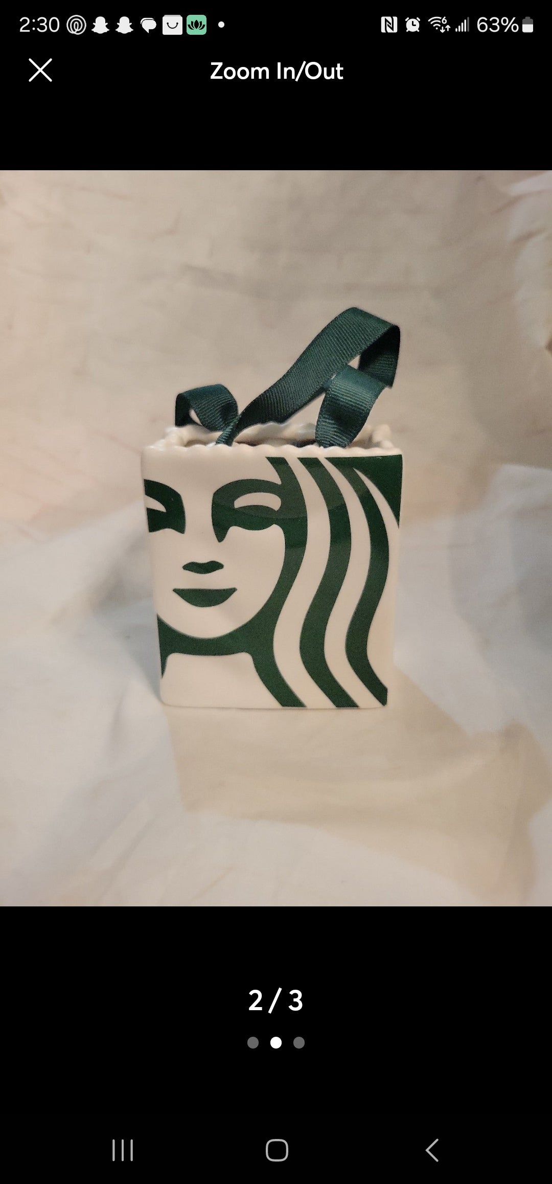 Starbucks holiday 2019 gift card holder ornament (107)