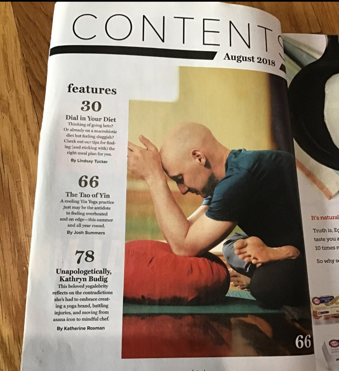 Yoga Journal Aug, 2018 The Evolution of a Yogi