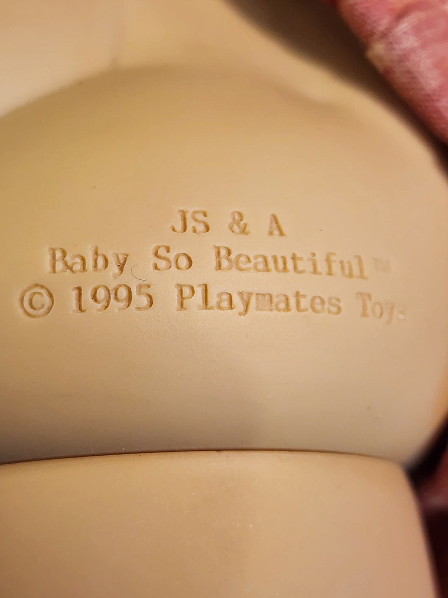 Baby so Beautiful Doll 1995 Playmates Black Hair Brown Eyes 13"