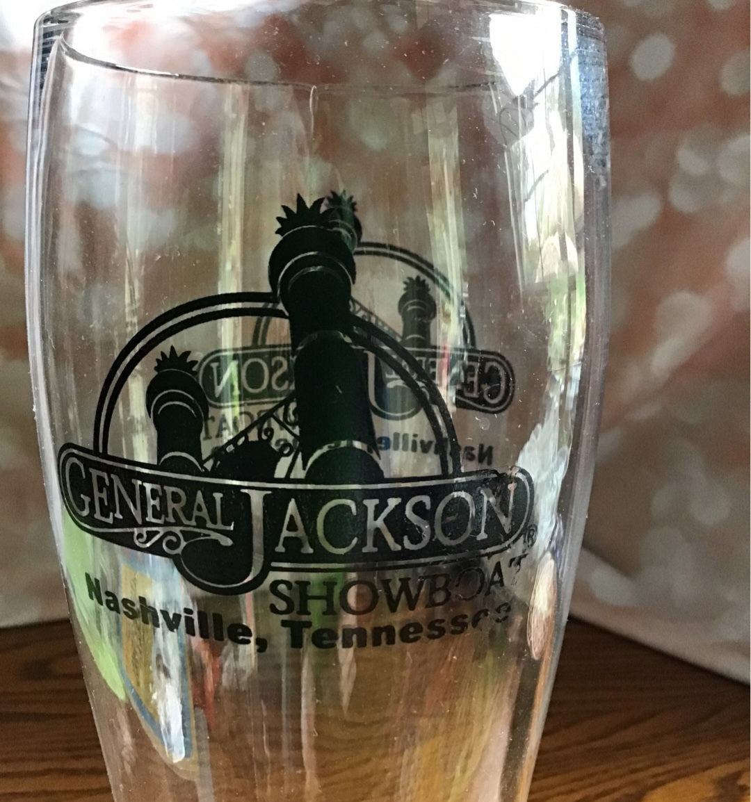 GENERAL JACKSON SHOWBOAT NASHVILLE, TN 11" PILSNER GLASS