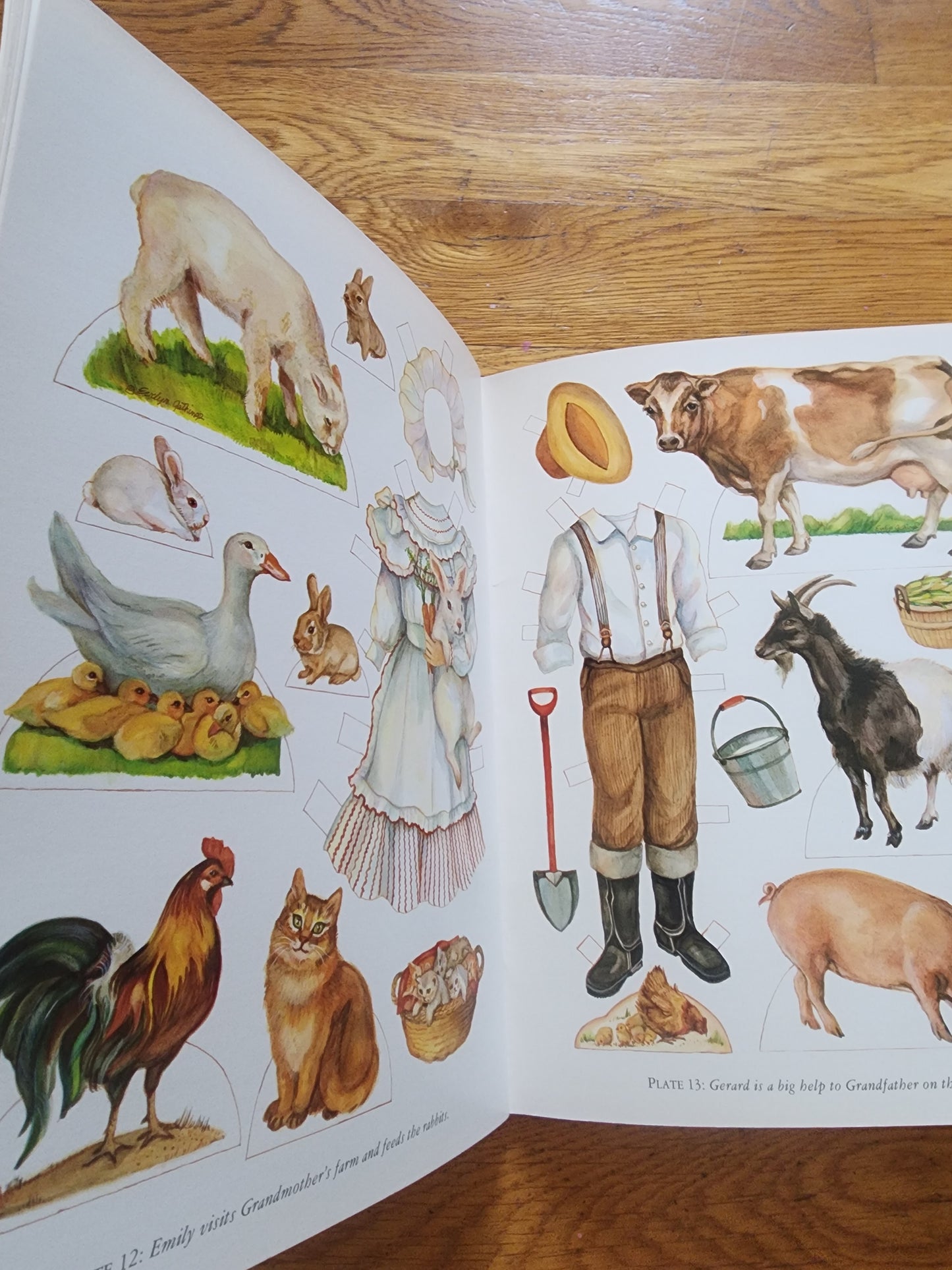 Old Fashioned Children & Antique Paperdolls Book Lot