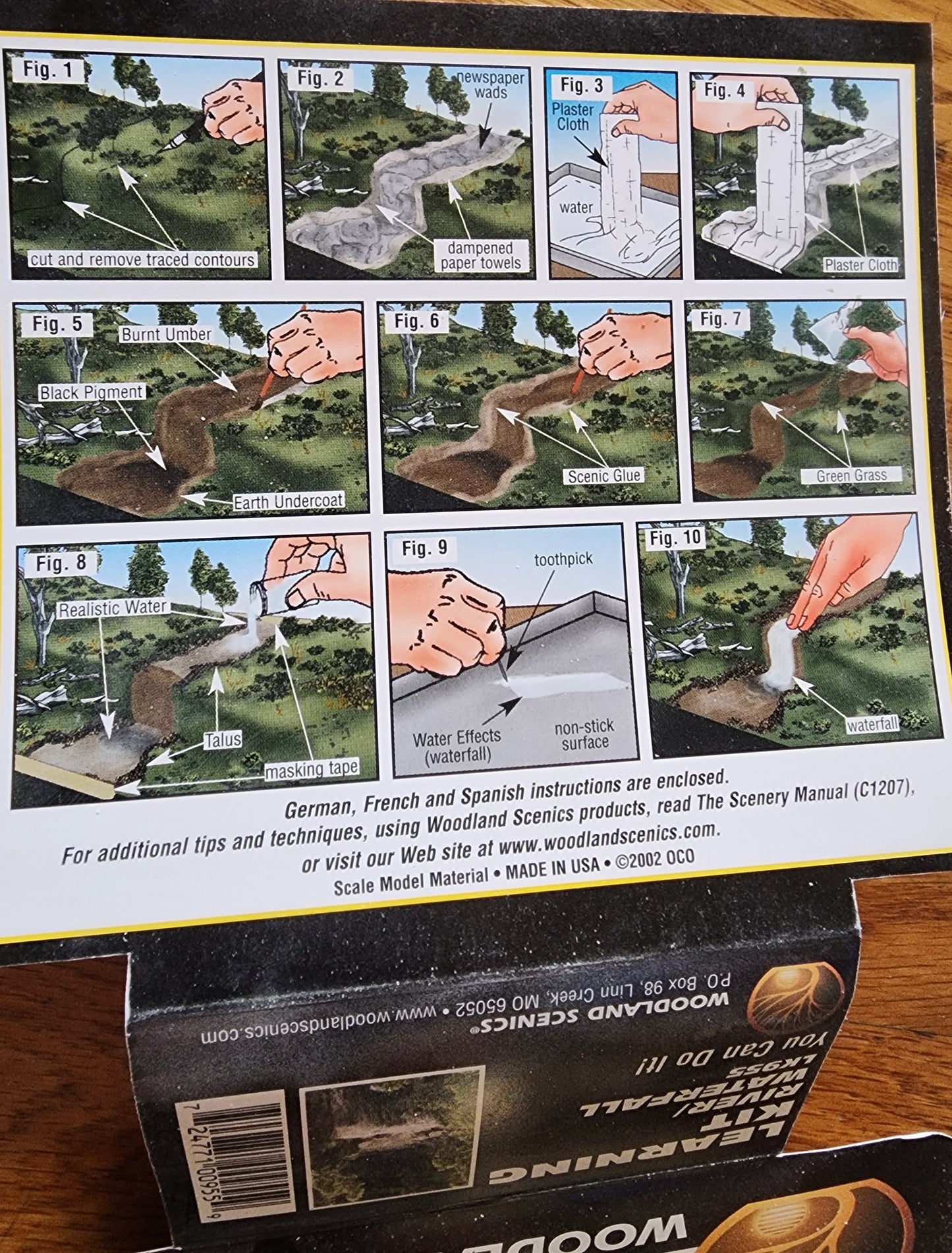 Woodland Scenics LK955 River Waterfall Learning Kit Scenery Model Train Layout diorama