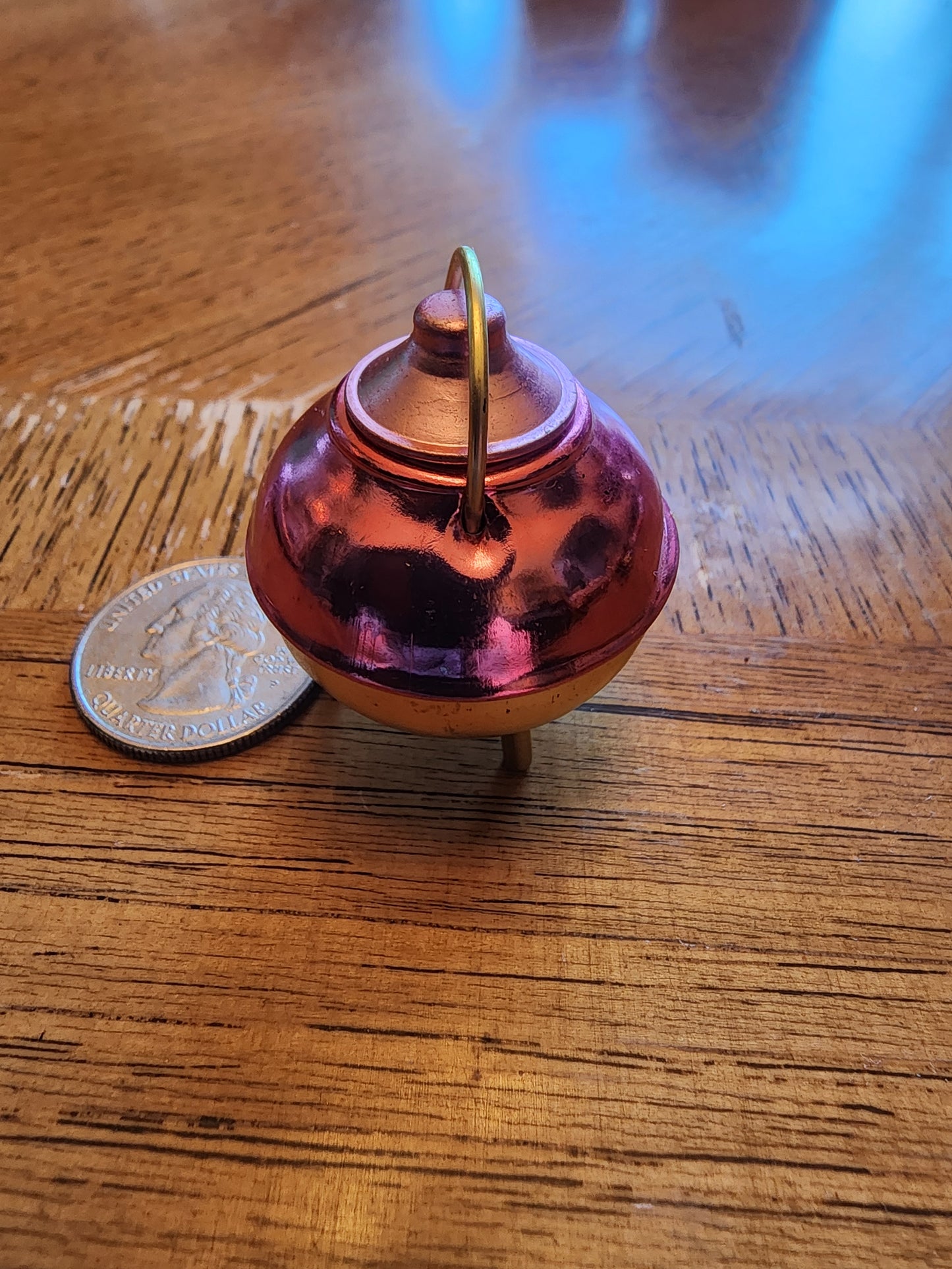 Miniature Copper look Soup Tureen for dollhouse