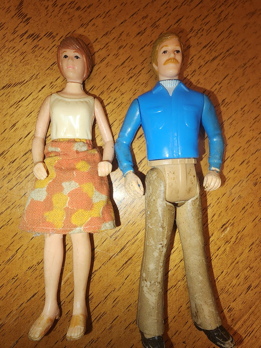 70s Tommy Brad Dollhouse Family  Dad, & Mom