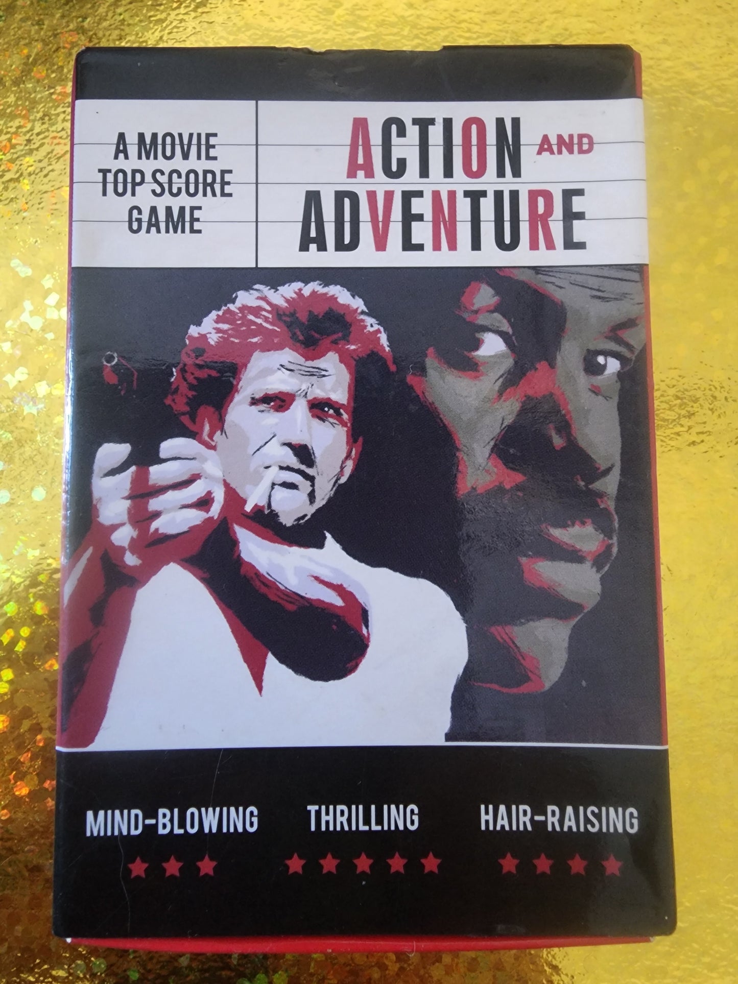 Action and Adventure Card Game A movie top score game.