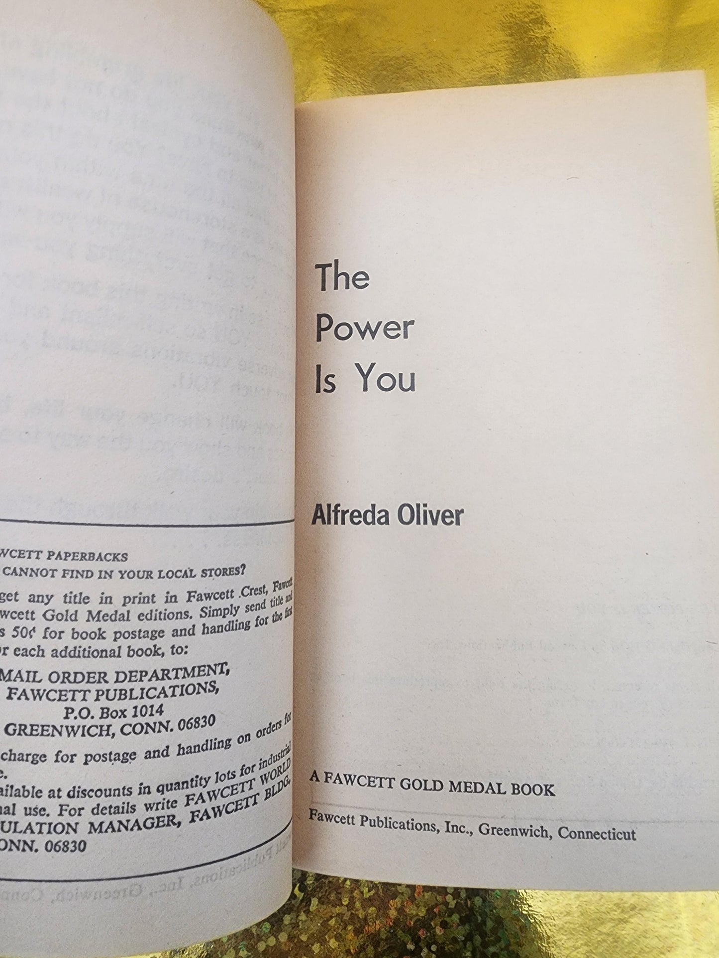 The power is You by Alfreda Oliver Softcover book 1976