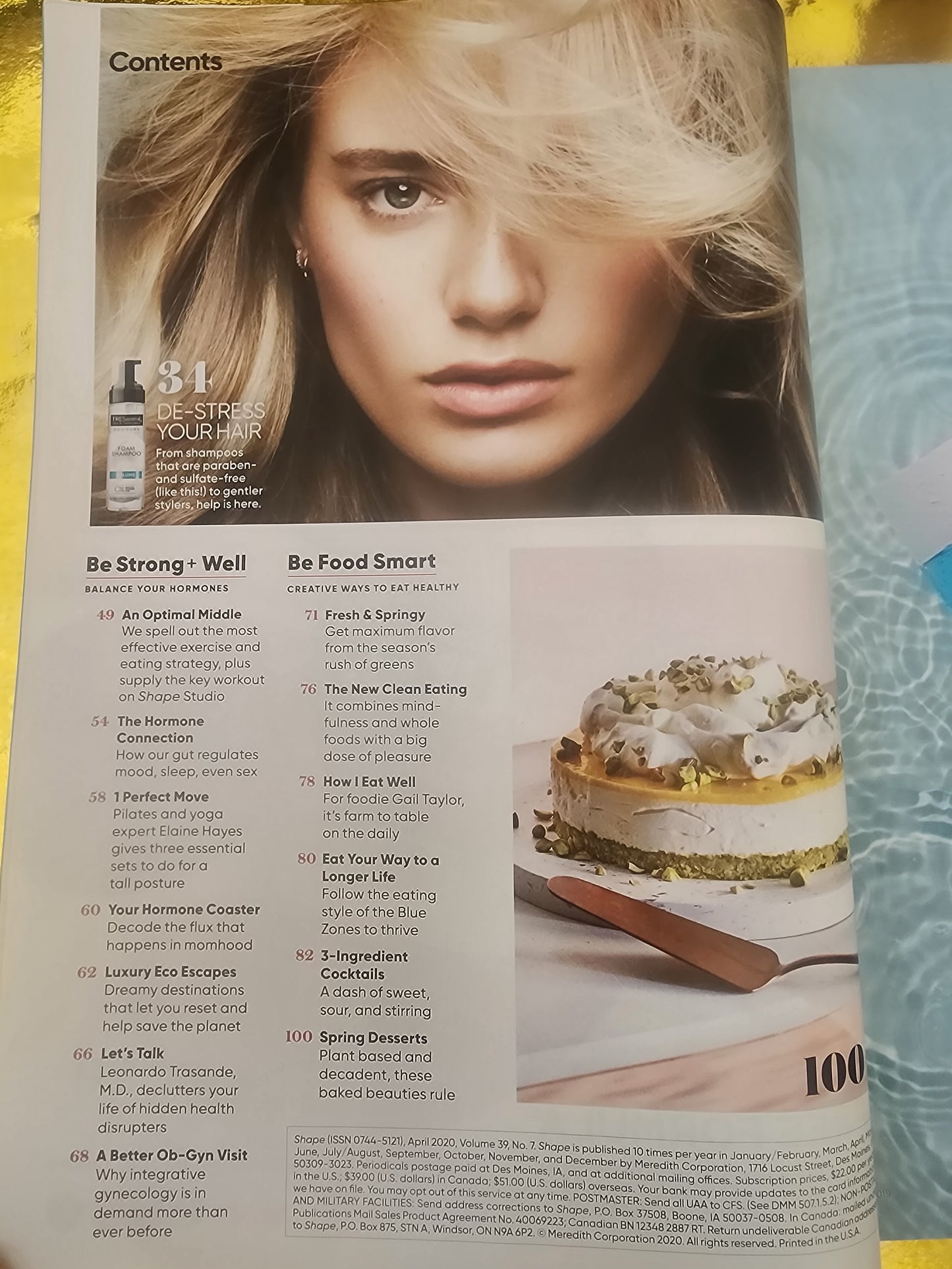 April 2020 issue Shape Magazine Keri Russell #218 Eat for Vibrant Health