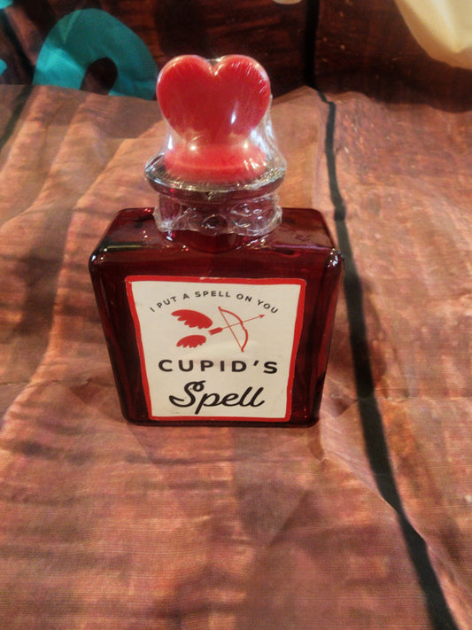 Love Potion Perfume Red Glass Potion Bottle Vanity   Cupid's Spell I put a Spell on You