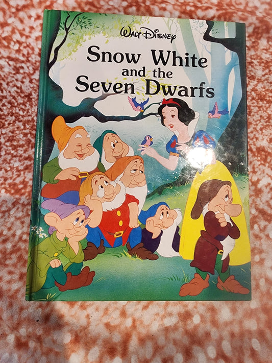 Disney's Snow White And The Seven Dwarfs Hardcover Book 1989