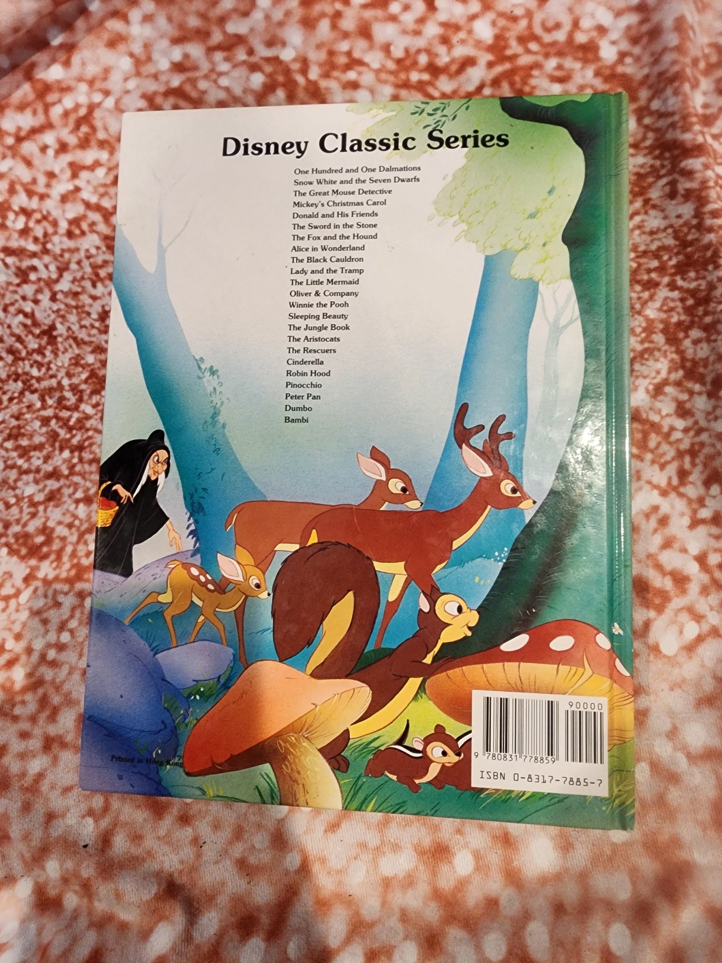 Disney's Snow White And The Seven Dwarfs Hardcover Book 1989