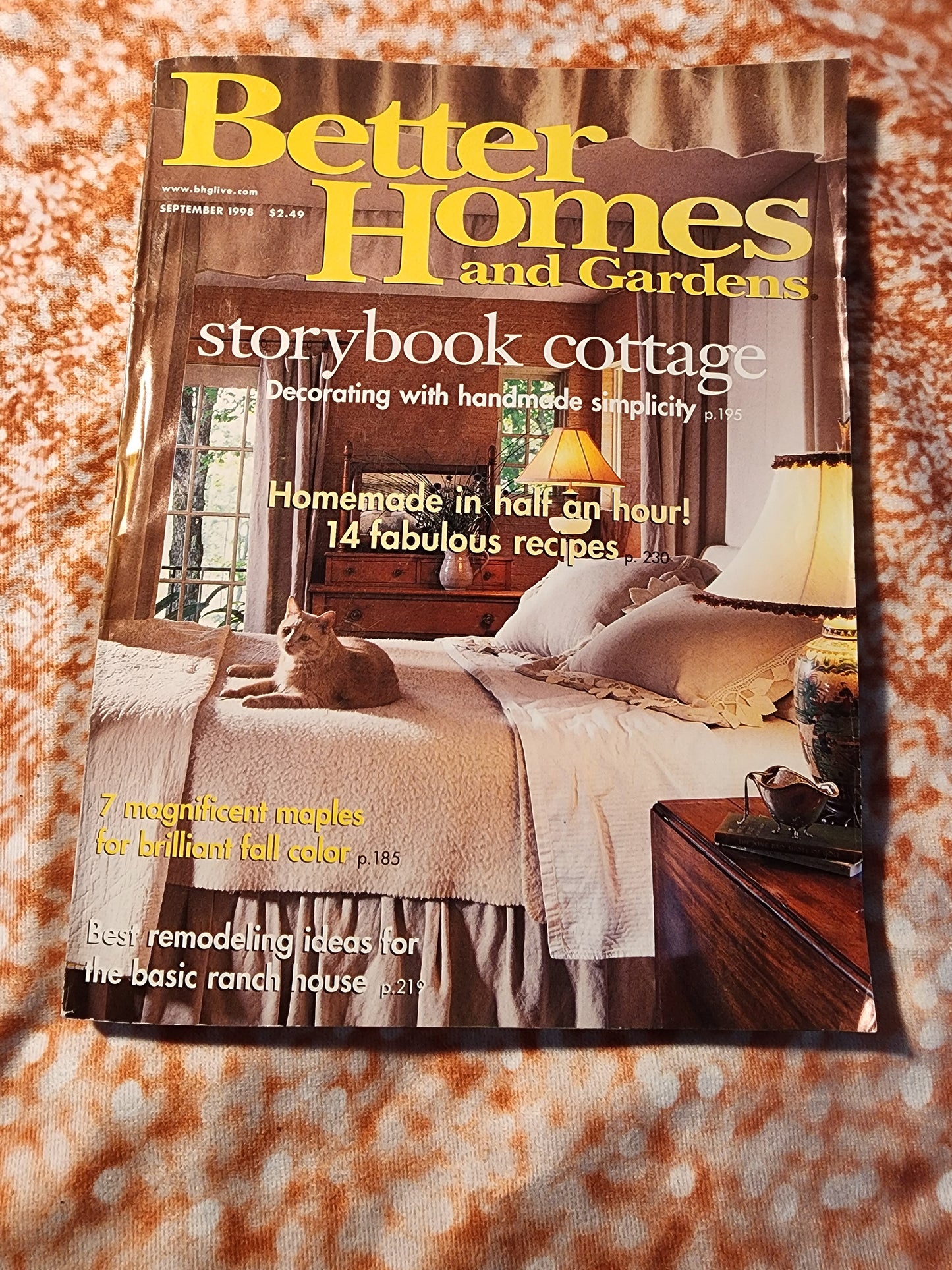 Better Homes and Gardens September 1998 Magazine Vintage