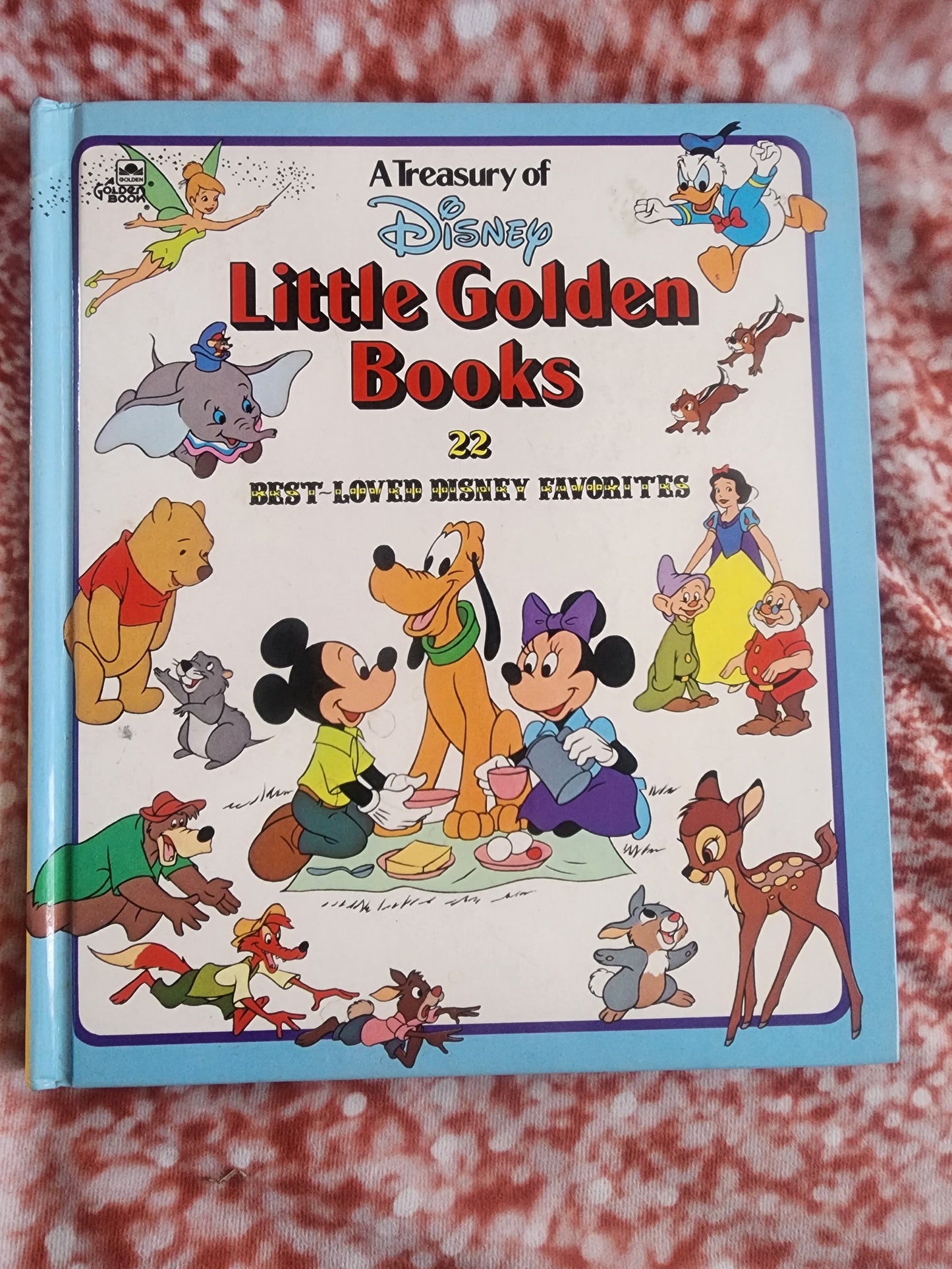 A Treasury of Disney Little Golden Books 22 Best-loved Disney Favorites HC 1978