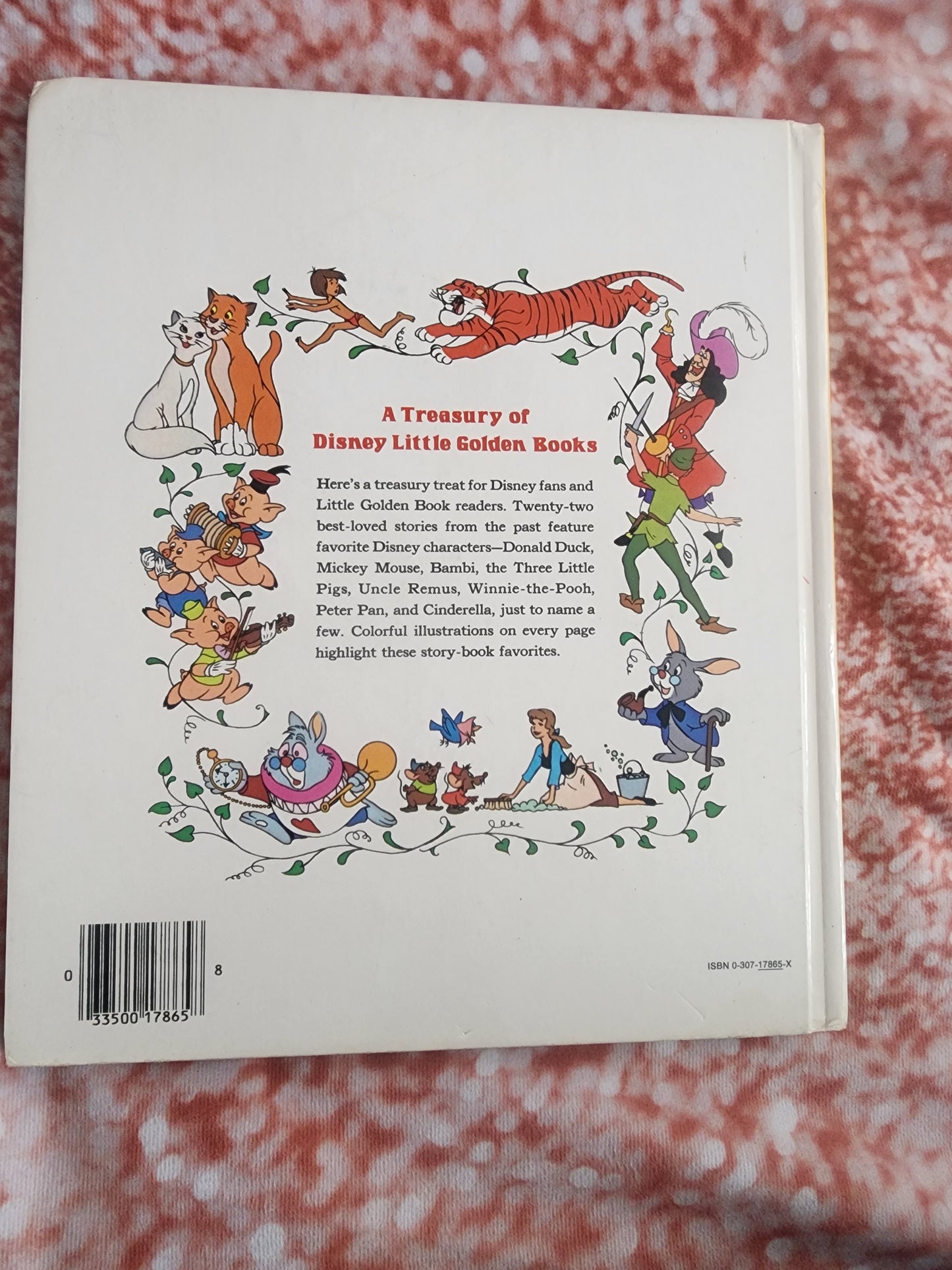 A Treasury of Disney Little Golden Books 22 Best-loved Disney Favorites HC 1978