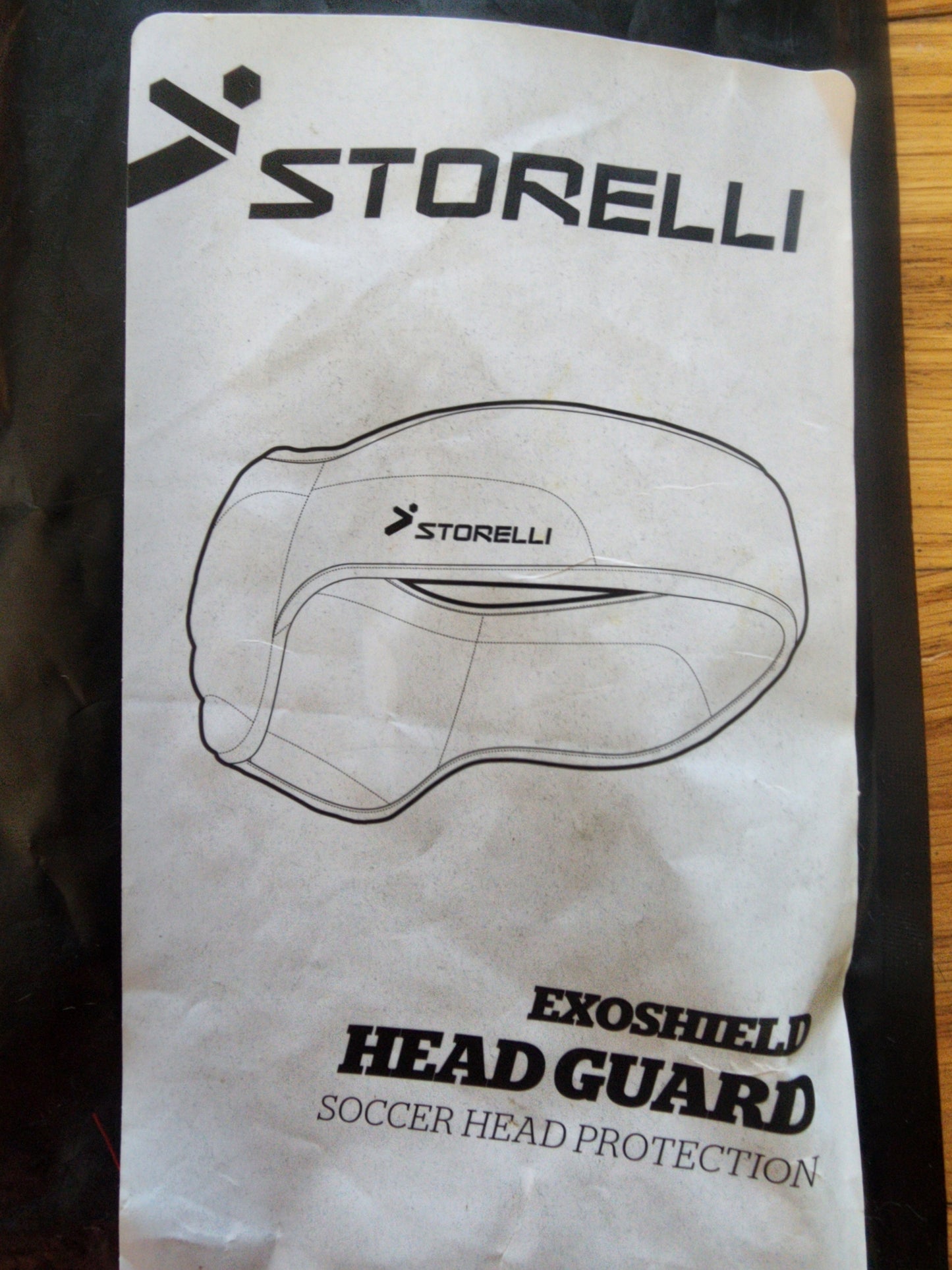 Storelli Exoshield Head Guard Size 5 Soccer Protective Sports Head Band Black