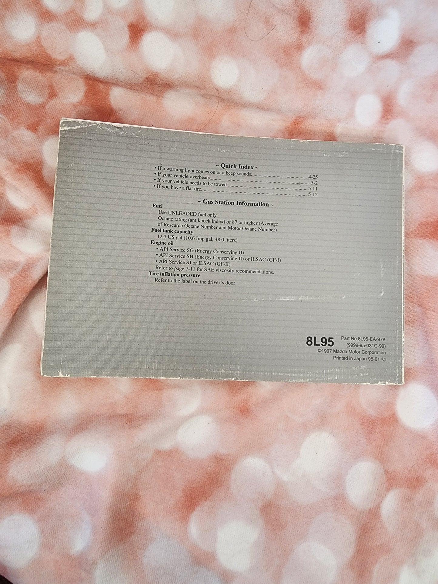 1999 Mazda Miata MX-5 MX5 OEM Original Owners Manual Good Used Book 99