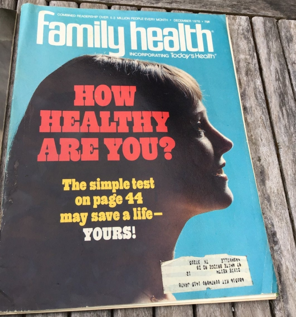 Family Health 1976 May, July & Dec. Prevent cancer