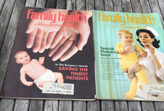 Vintage Family Health Magazines - August & June 1976 Pediatrics issue, Saving Babies