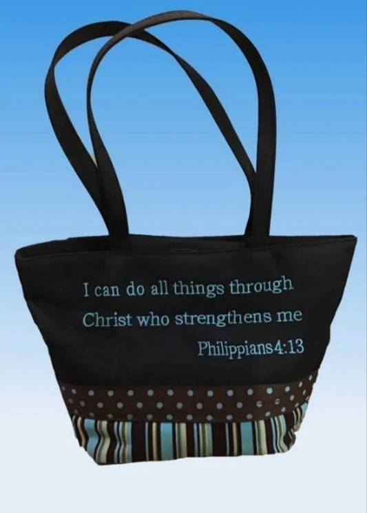 "I Can Do All Things" Tote Bag - Inspirational & Stylish!