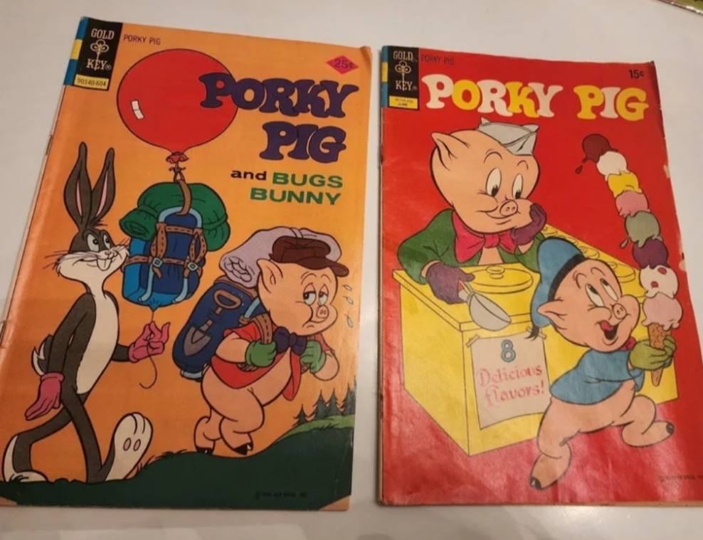 Gold Key Porky Pig #66 1976 #42 1972 Gold Key