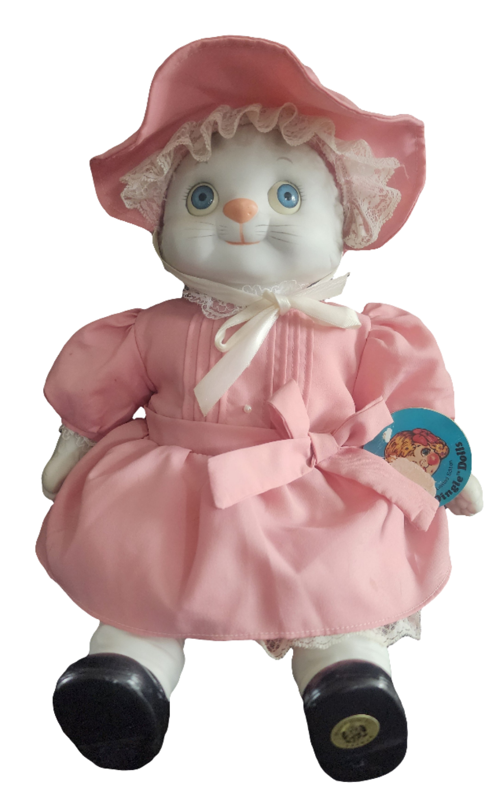 Dolly Dingle's Kittie Cuti Porcelain Musical Cat Doll L. Edition 681/2000