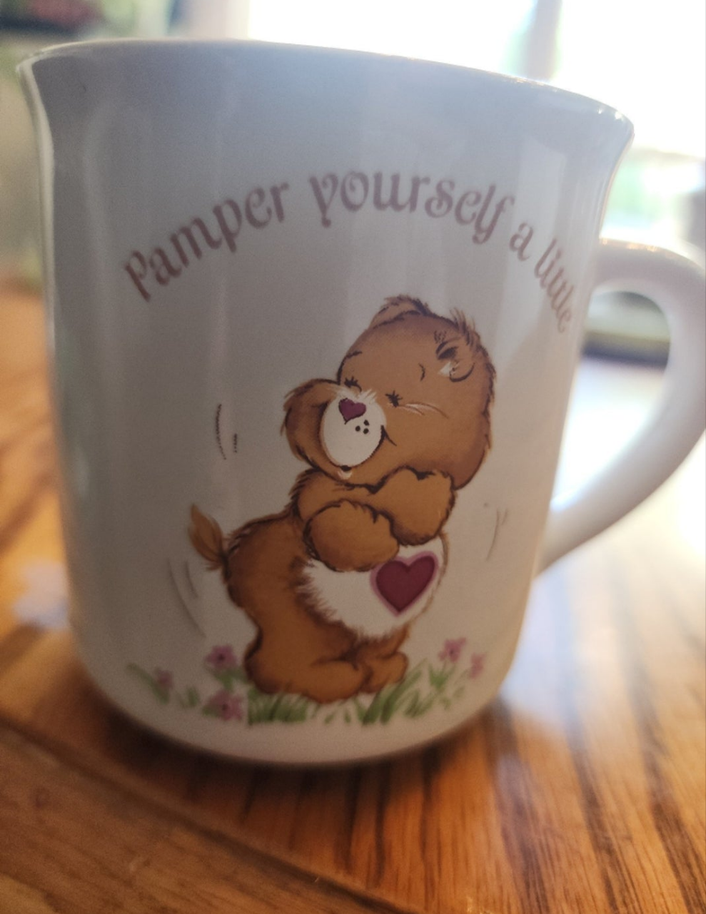 Care Bear Mug Pamper Yourself A Little American Greetings Stoneware Vintage 1983