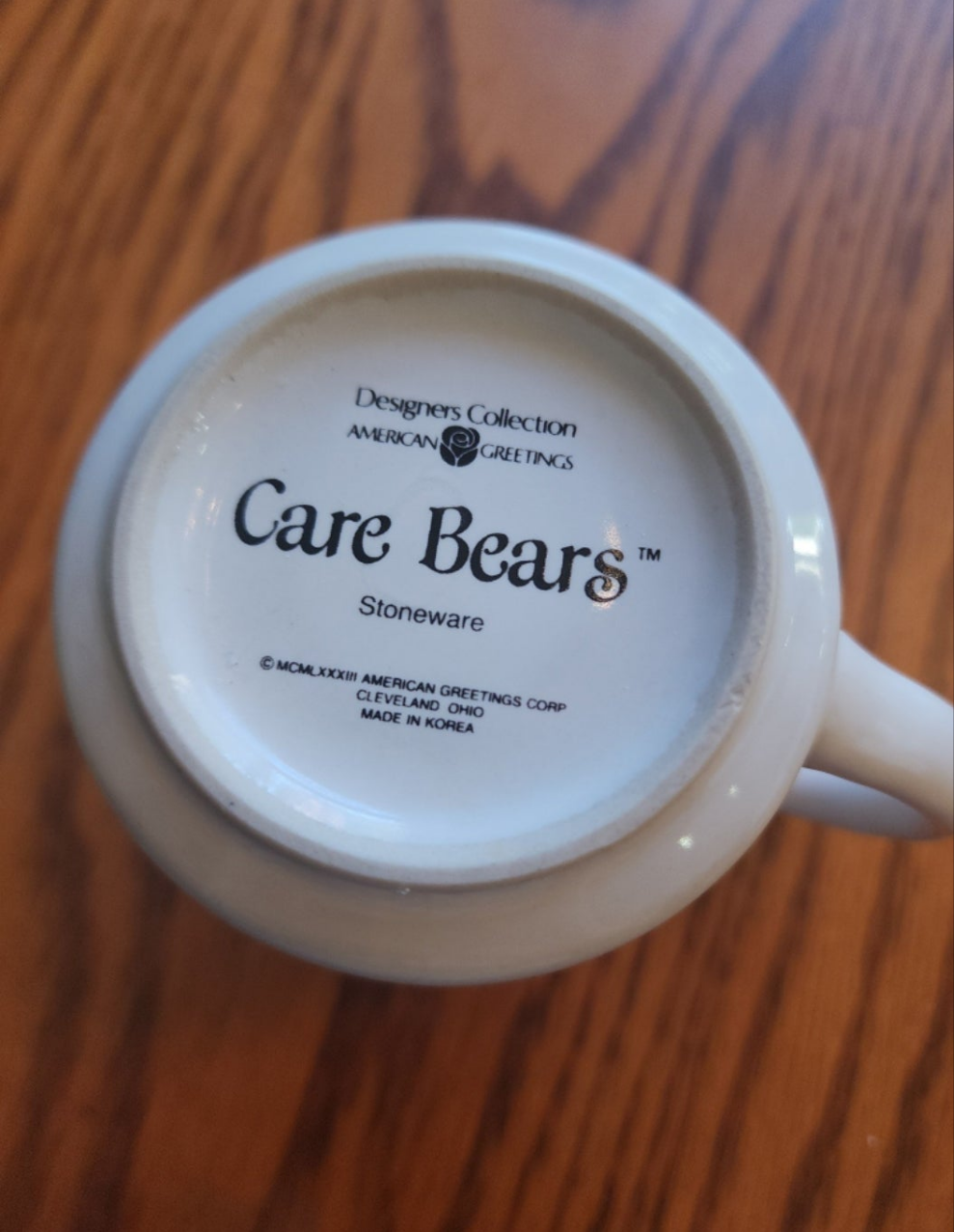 Care Bear Mug Pamper Yourself A Little American Greetings Stoneware Vintage 1983