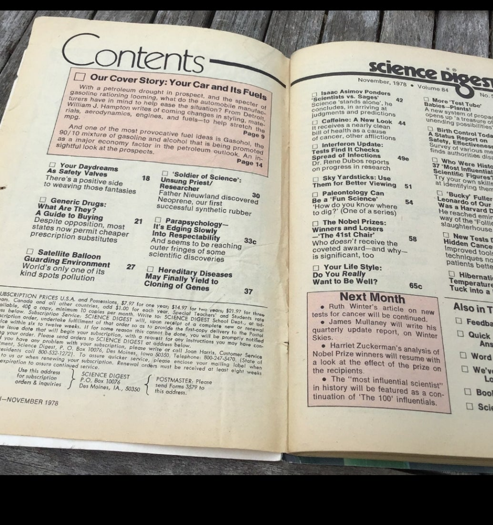 4 Science Digest books 1977 & 1978