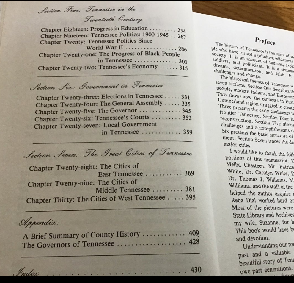 Tennessee Then and Now signed by author