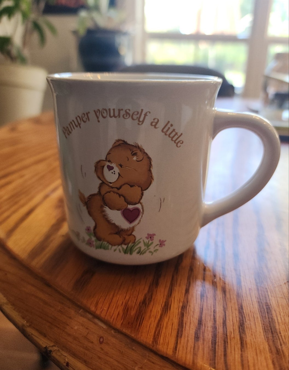 Care Bear Mug Pamper Yourself A Little American Greetings Stoneware Vintage 1983