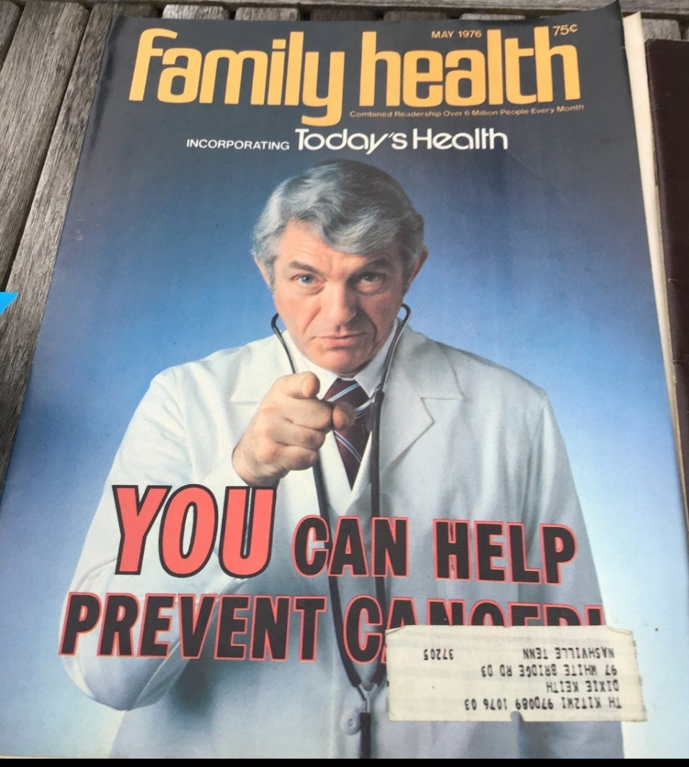 Family Health 1976 May, July & Dec. Prevent cancer