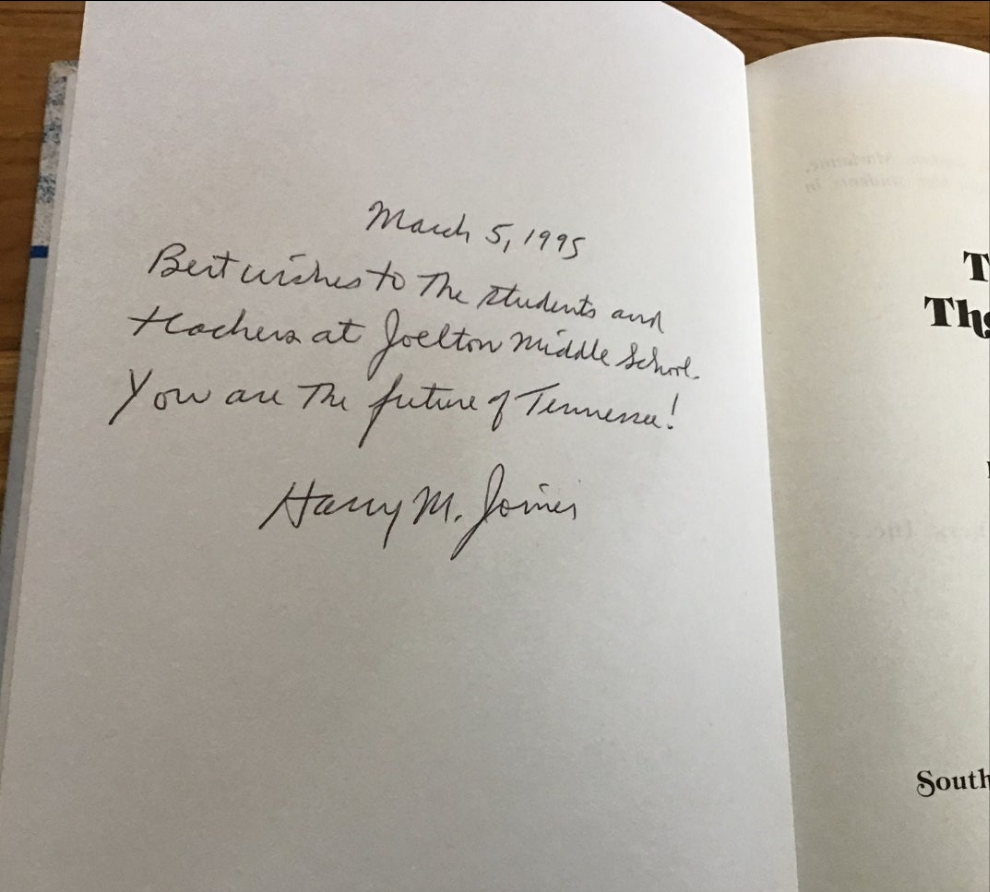 Tennessee Then and Now signed by author