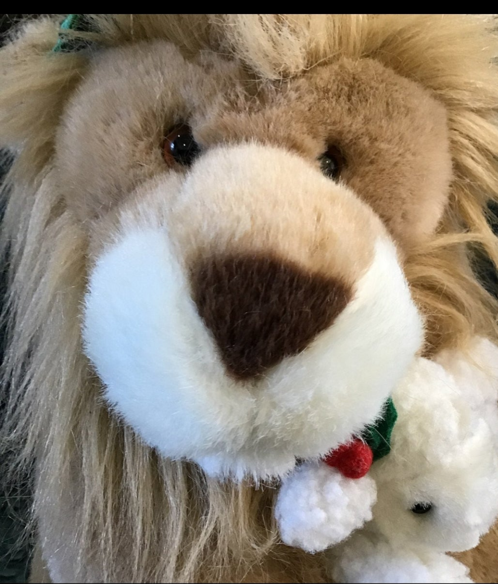 Christmas Lion & Lamb Plush Doll 14" by commonwealth