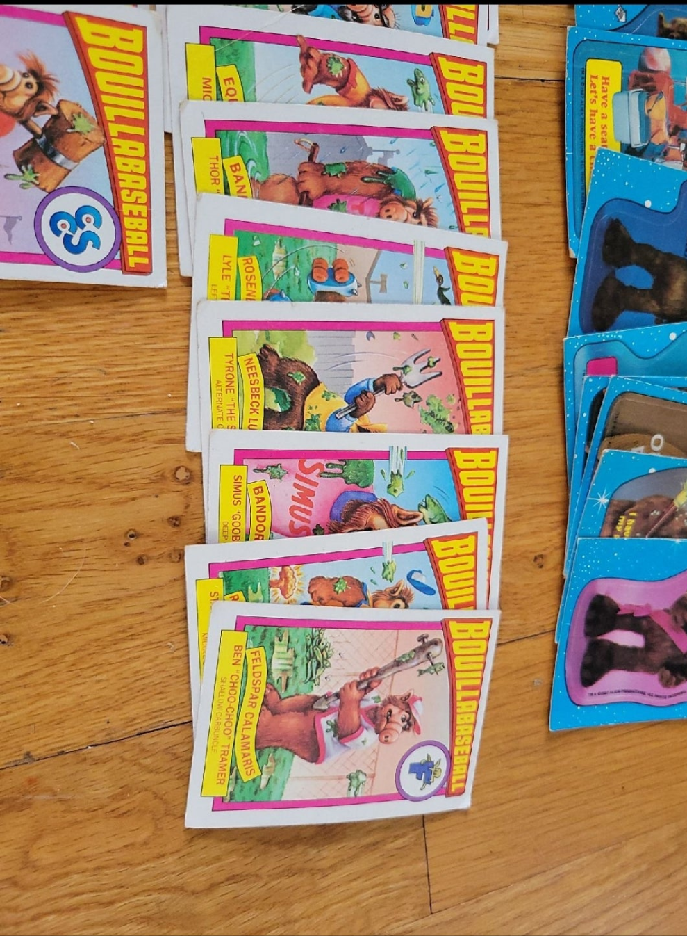 Vintage Alf & Bouillabaseball Trading Card Collection