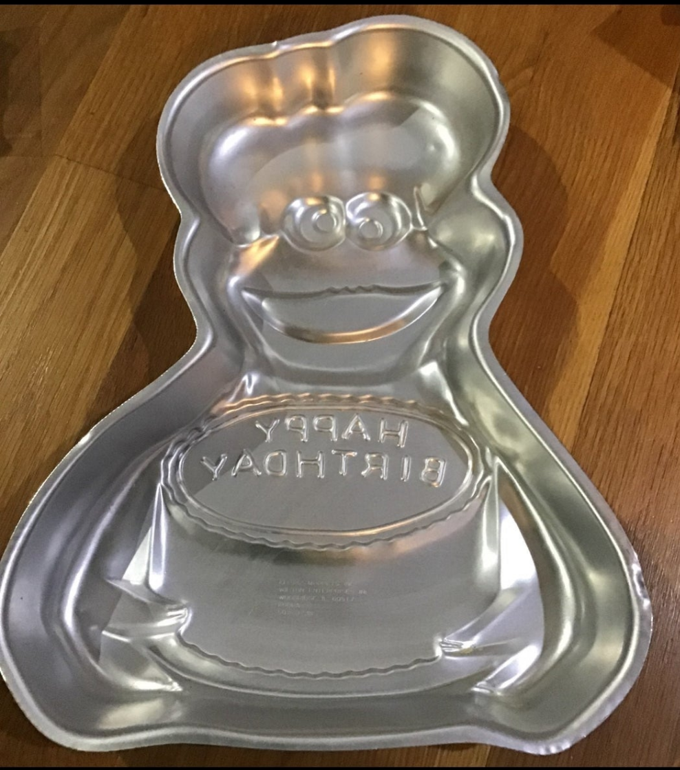 Vintage Cookie Monster  cake pan from 1982