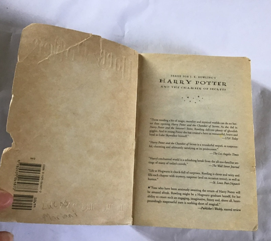 Harry Potter and the Chamber of Secrets book