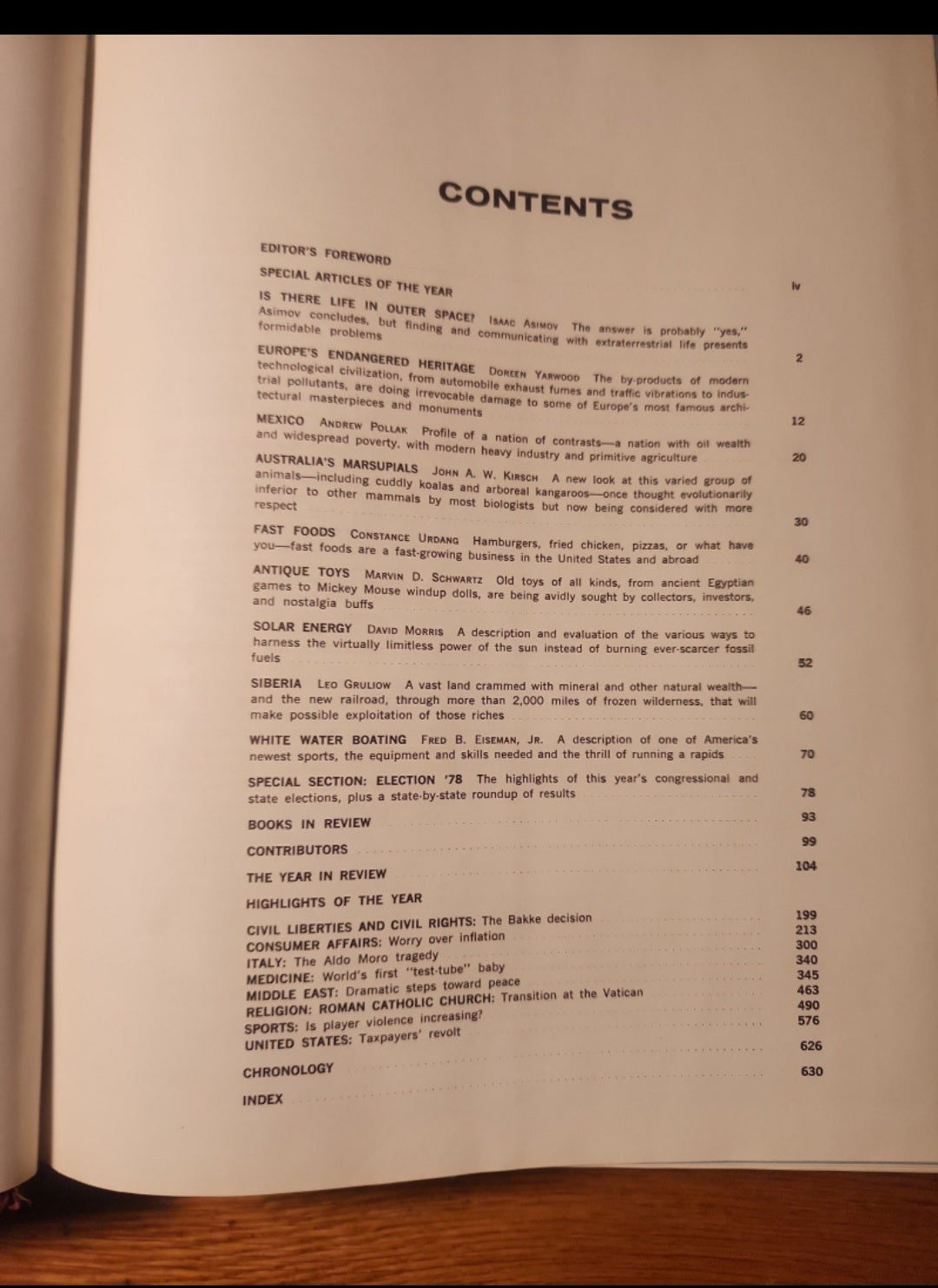 COLLIER'S ENCYCLOPEDIA 1979 YEARBOOK