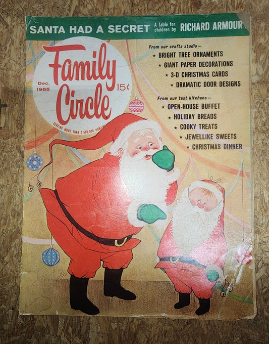 Vintage Family Circle Magazine - December 1965