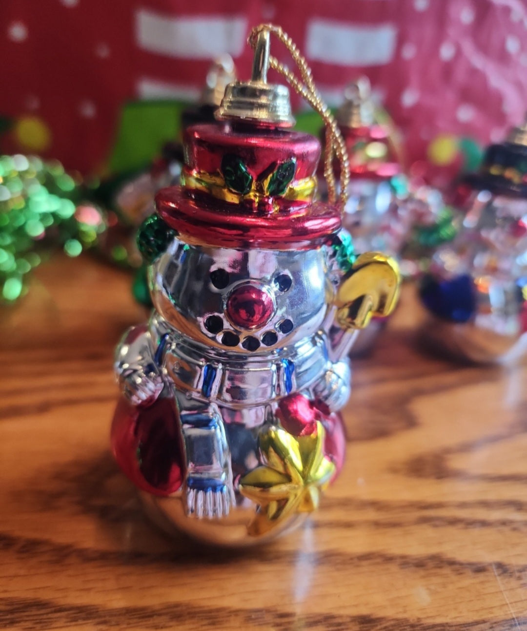 4 Christmas Snowman Ornaments