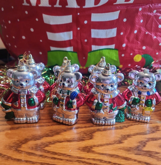 7 Festive Bear Christmas Ornaments